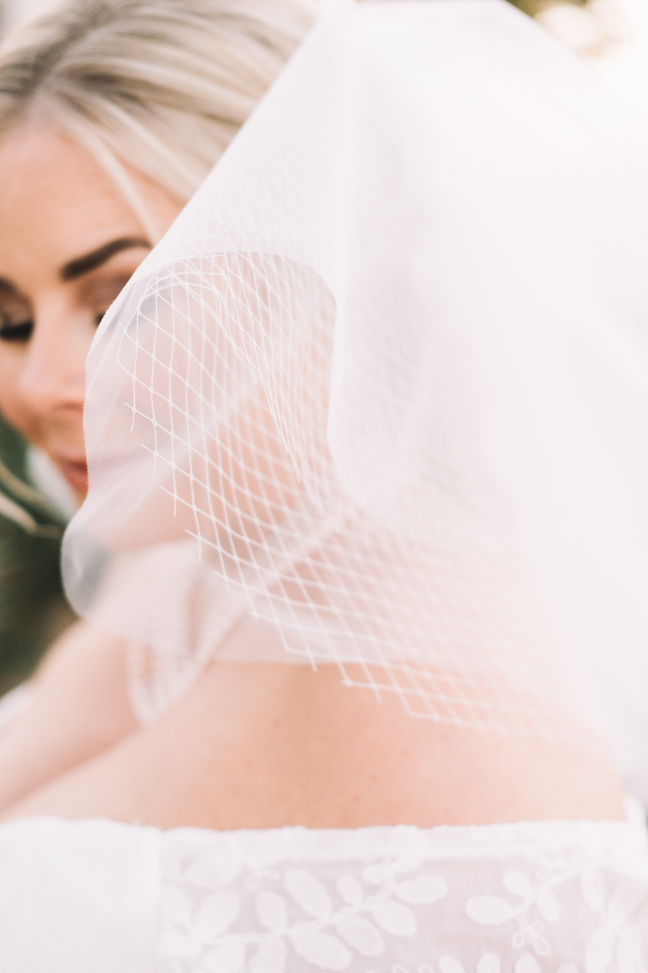 bride with a veil